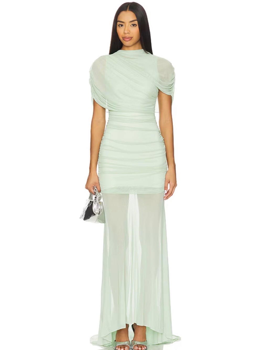 Amanda Uprichard Evianna Gown in Pistachio